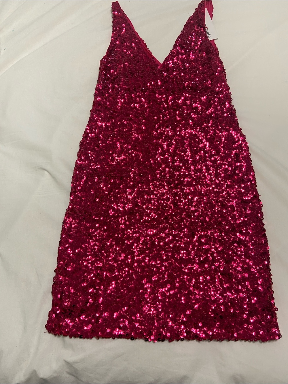 PrettyLittleThing Fuchsia Sequin Mini Dress